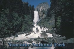 Vernal Fall, Yosemite National Park Postcard