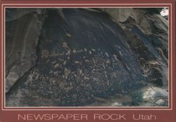 Newspaper Rock Petroglyphs, Utah Postcard