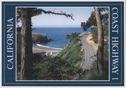 California Coast Highway 1 Winding Road Ocean View Postcard