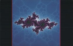 Fractal Image IBM Supercomputer Cornell Theory Center Postcard