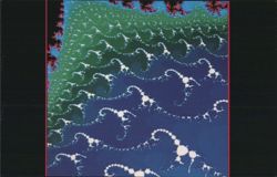 Fractal Image IBM 3090-600E Supercomputer Art Matrix Postcard