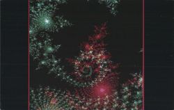 Fractal Image, IBM Supercomputer, Cornell Theory Center Postcard