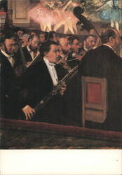 The Orchestra of the Paris Opera by Edgar Degas, 1868 Postcard