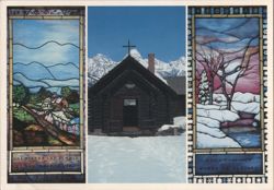 Chapel of the Transfiguration, Narthex Windows, Moose, WY Postcard