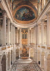 Versailles Royal Chapel Interior Postcard