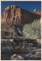 Pioneer Wagon, Capitol Reef National Park Postcard