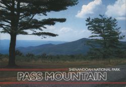 Pass Mountain Overlook, Shenandoah National Park Postcard