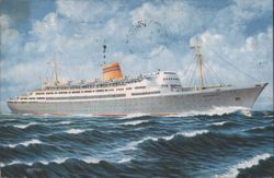 M/S Bergensfjord Norwegian America Line Cruise Ship Postcard