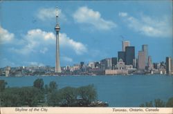 Toronto Skyline with CN Tower, Lake Ontario Postcard