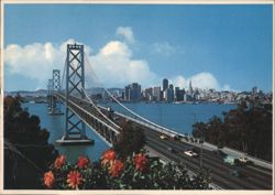 San Francisco - Oakland Bay Bridge, San Francisco Skyline Postcard