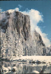 El Capitan Winter, Yosemite National Park, California Postcard
