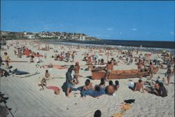 Bondi - one of Sydney's famous beaches Postcard