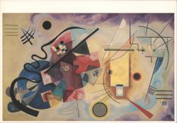 Kandinsky, Jaune, rouge, bleu, Abstract Art, 1925 Postcard