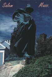 Roger Conant Statue, First Settler of Salem Postcard