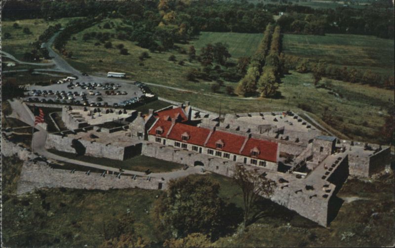 Fort Ticonderoga Aerial View, Star-Shaped Construction New York