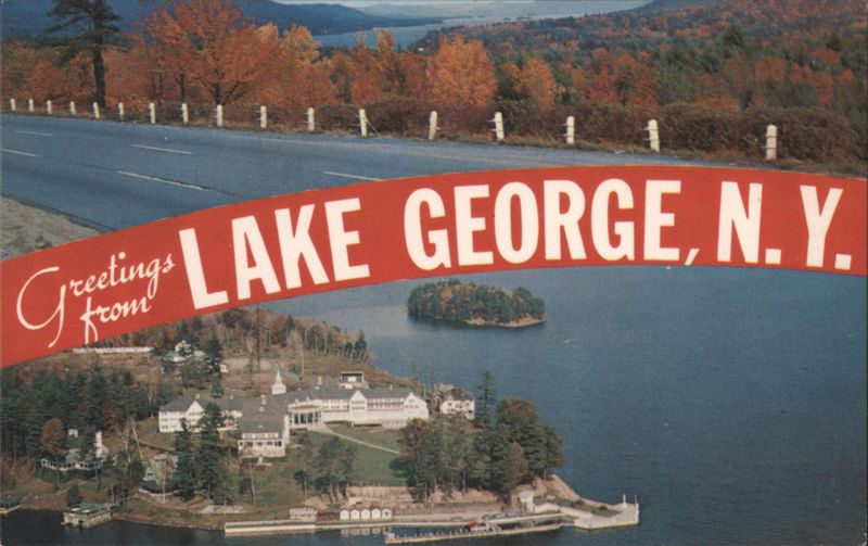 Lake George, N.Y. Panoramic View, Sagamore Hotel New York