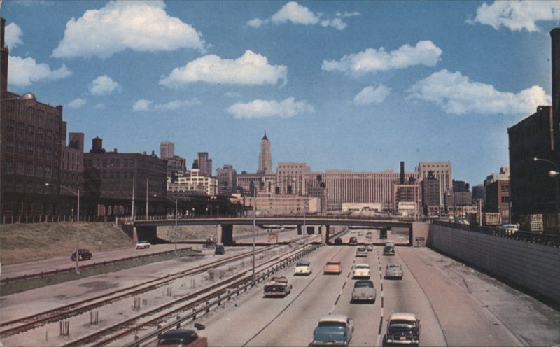New Congress Street Expressway, U.S. Post Office Chicago Illinois