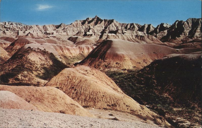 The Big Badlands National Monument Landscape South Dakota