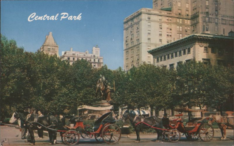 Central Park and The Plaza at Fifth Ave, New York City
