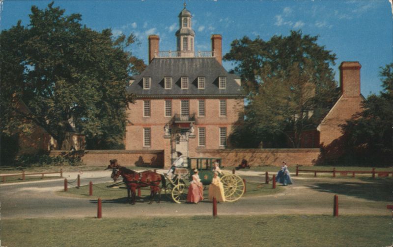 Governor's Palace, Horse-Drawn Carriage, Williamsburg Virginia