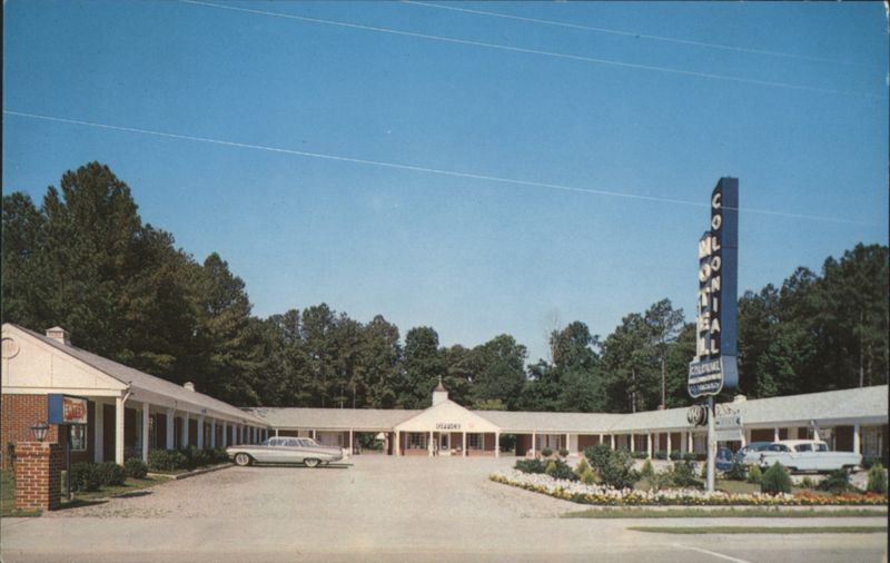 Colonial Motel, New Brick, Air-Conditioned Units Williamsburg Virginia