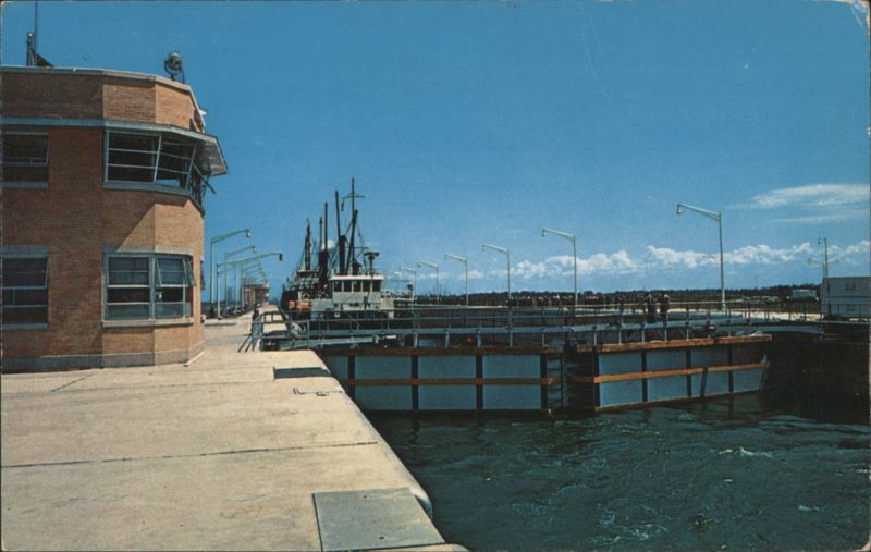 Dwight D. Eisenhower Lock, St. Lawrence Seaway Ship New York
