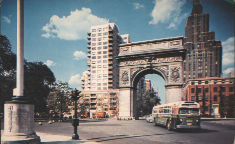 Washington Square & Victory Arch, Greenwich Village New York