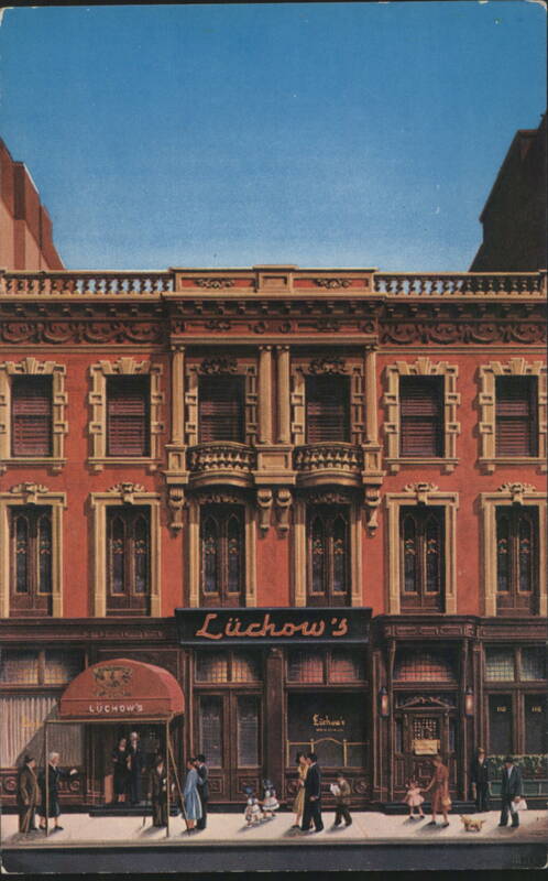 Lüchow's Famous Restaurant, 110-112 E 14th St, New York