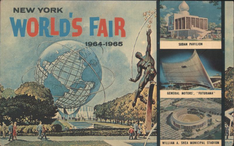 New York World's Fair 1964-65 Unisphere Futurama Shea Stadium