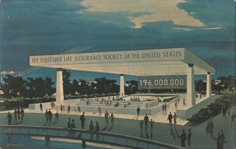 Equitable Life Assurance Society Pavilion & Demograph, NY World's Fair New York