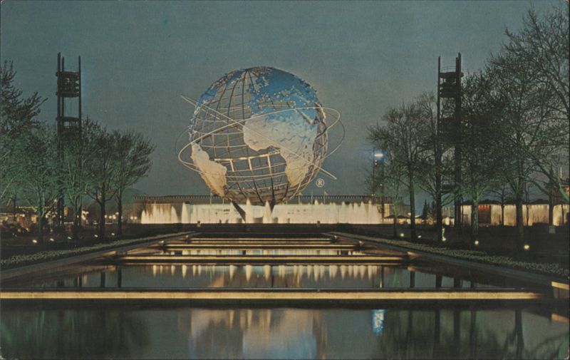 Unisphere Night Scene, New York World's Fair 1964-1965