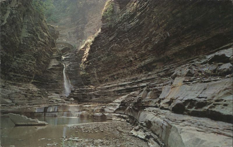 Central Cascade through Gorge, Watkins Glen State Park New York