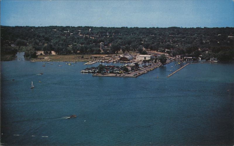 Municipal Pier, Bathhouse and Beach, Canandaigua New York