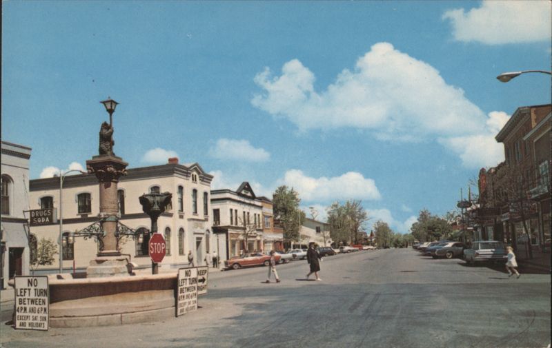 Main Street Geneseo, New York Street Scene
