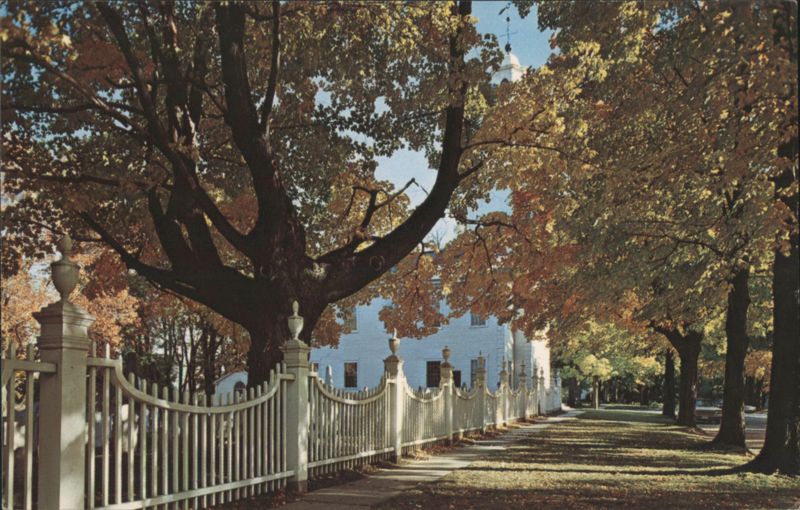 Old First Church, Bennington, VT, Autumn Trees Vermont