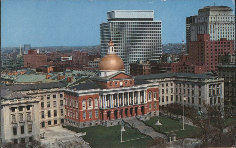 State House, Beacon Hill, New Government Center Boston Massachusetts