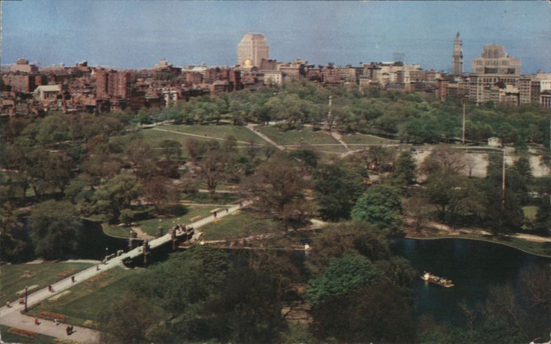 Public Garden & Common, Boston Skyline from Ritz Carlton Massachusetts