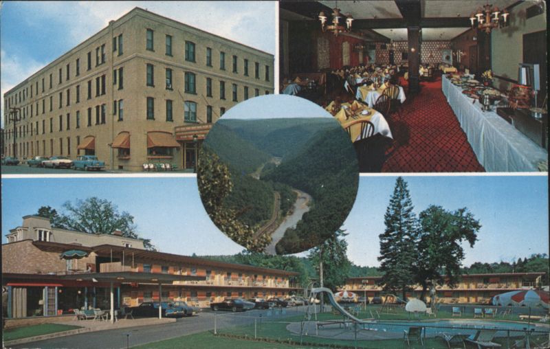 Penn-Wells Motor Hotel & Motel, Mary Wells Dining Room Wellsboro Pennsylvania