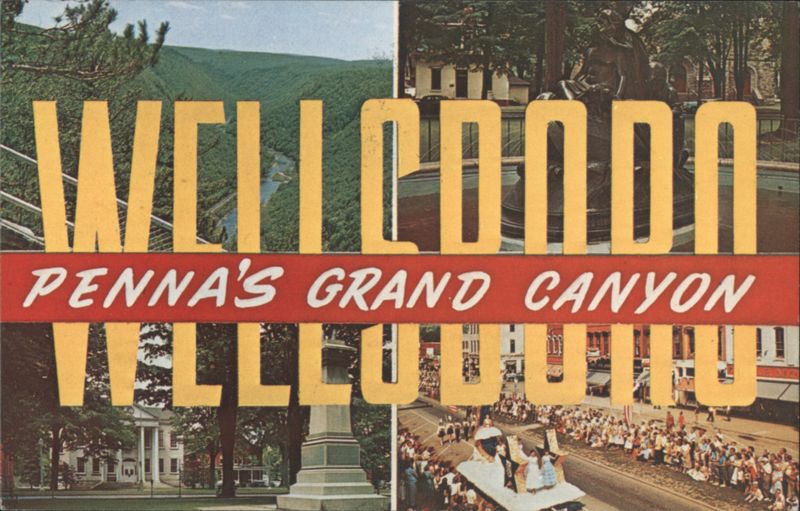 WELLSBORO PENNA'S GRAND CANYON Laurel Festival Parade Pennsylvania