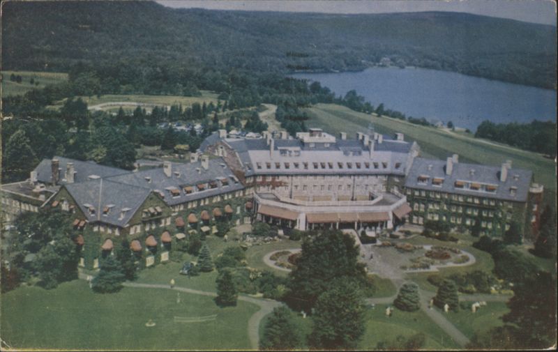 Skytop Club Lodge with Skytop Lake and Mountain Pennsylvania