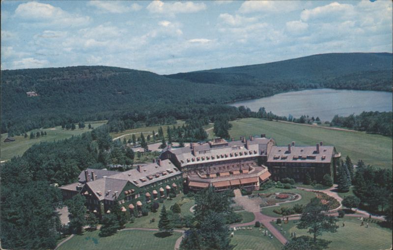 Skytop Club Aerial View, Lake & Mountains Pennsylvania