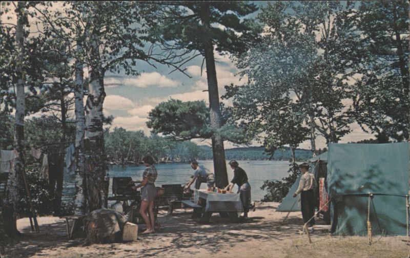 Fish Creek NY Campsite by Lake New York