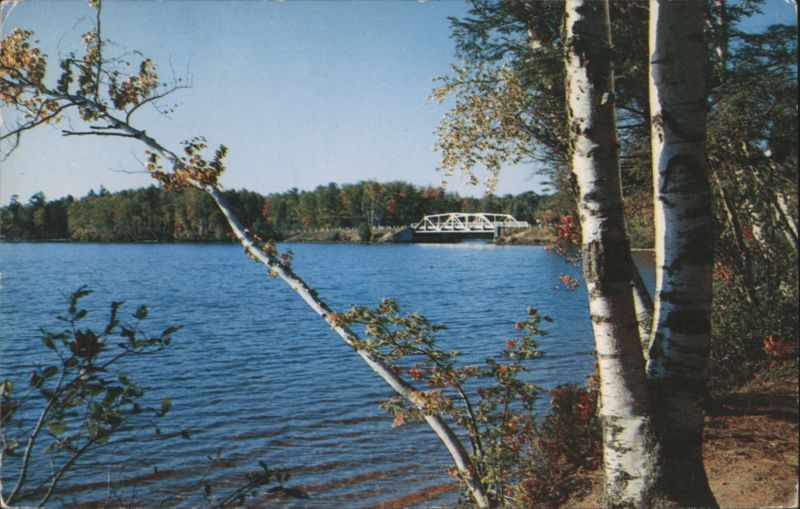 Fish Creek Pond & Highway Bridge, Adirondacks, NY New York
