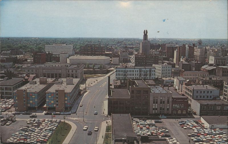 Rochester NY Midtown Tower, Rundel Library, War Memorial New York