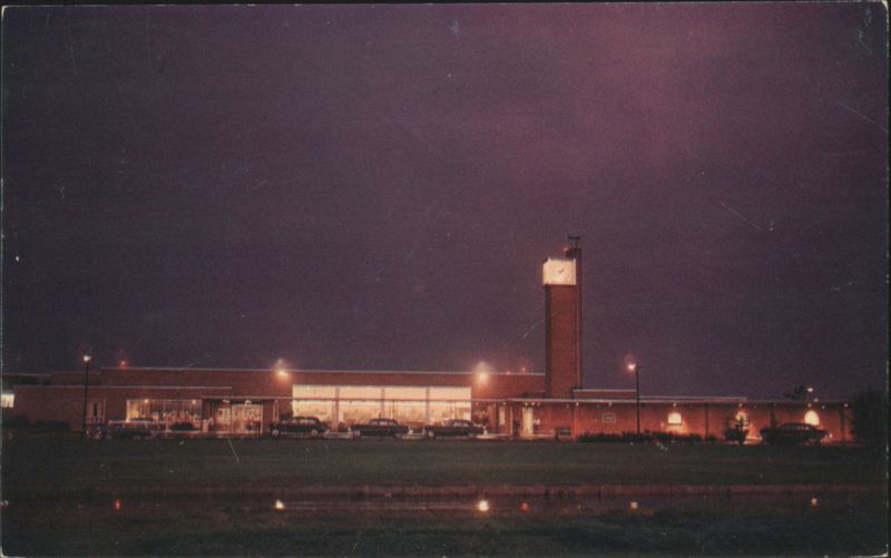 Rochester-Monroe County Airport Night View, Clock Tower New York