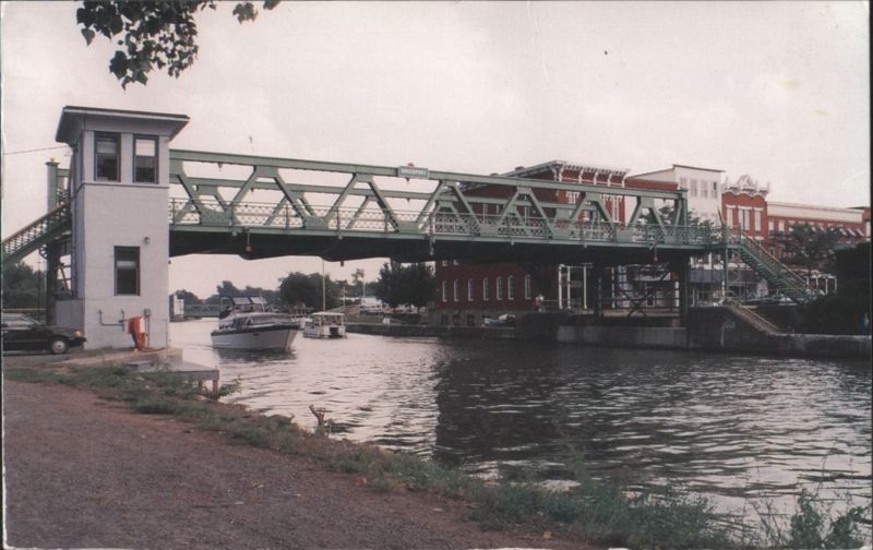 Main Street Liftbridge on Erie Canal, Brockport, NY New York