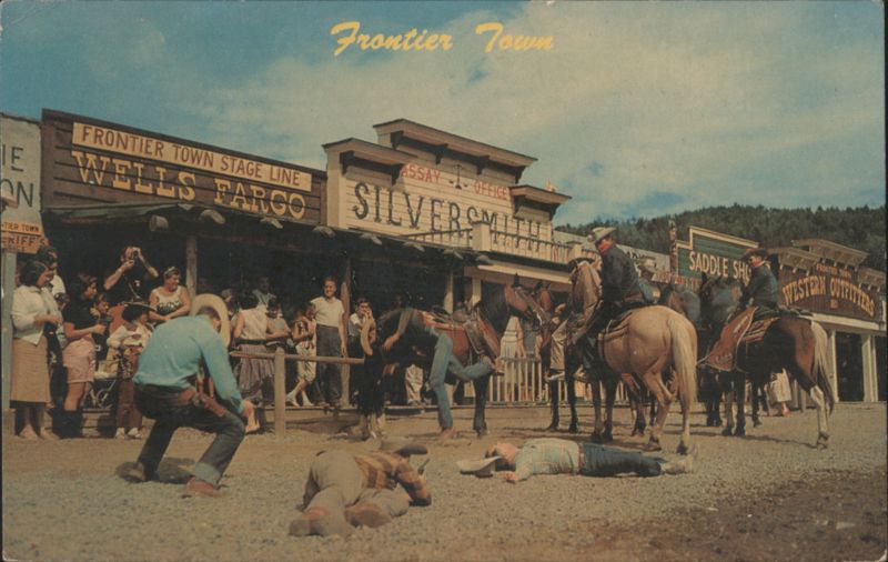 Frontier Town Western Street Scene Cowboys & Pioneers Lake George New York