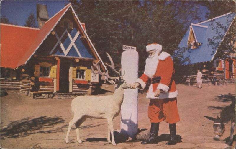 Santa & Blitzen at The North Pole, Santa's Workshop Wilmington New York