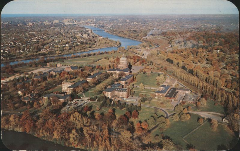 Panoramic View of University of Rochester River Campus New York