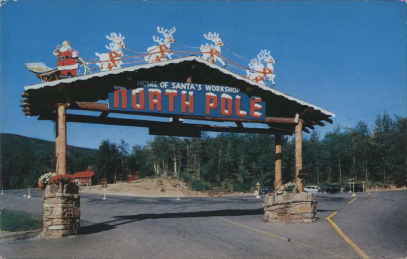 HOME OF SANTA'S WORKSHOP NORTH POLE Entrance New York